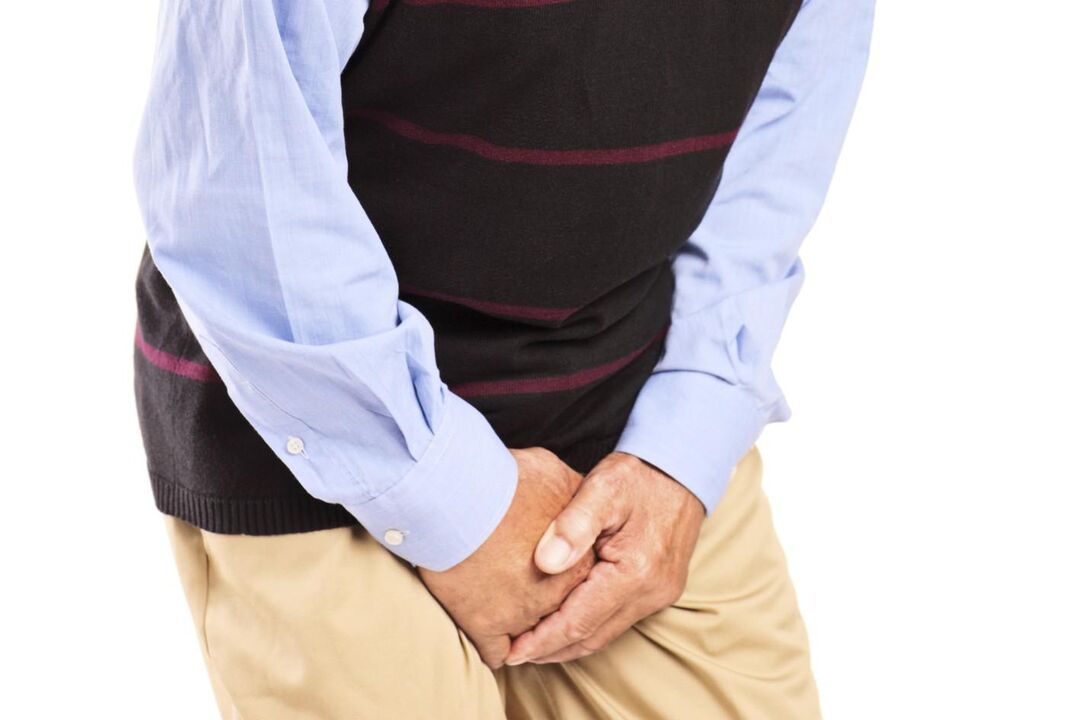 Men with congestive prostatitis are bothered by a sharp or aching pain in the groin area. 
